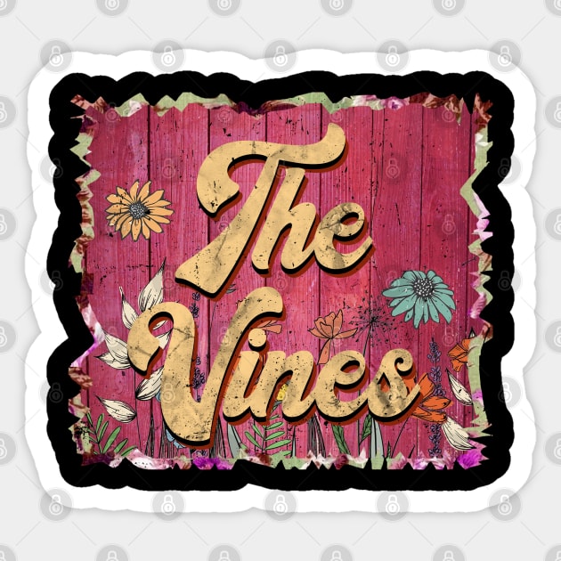 Classic Vines Personalized Flowers Proud Name Sticker by BilodeauBlue